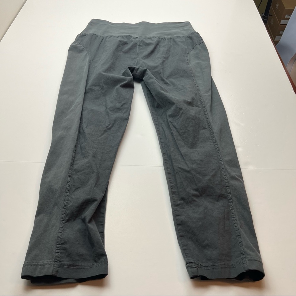 Wearables Womens Grey Gray Ruched Crop Pants Size Large Pull On Stretch Cotton - Picture 11 of 11
